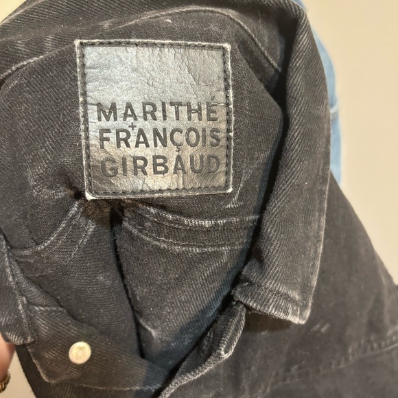 Marithe Francois Girbaud Women's Vintage Black Sleeveless Denim Jacket - Picture 6 of 6